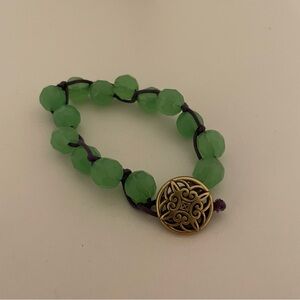 Green Bead Bracelet